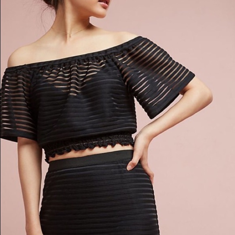 Anthropologie Off the shoulder Tracey Reese top